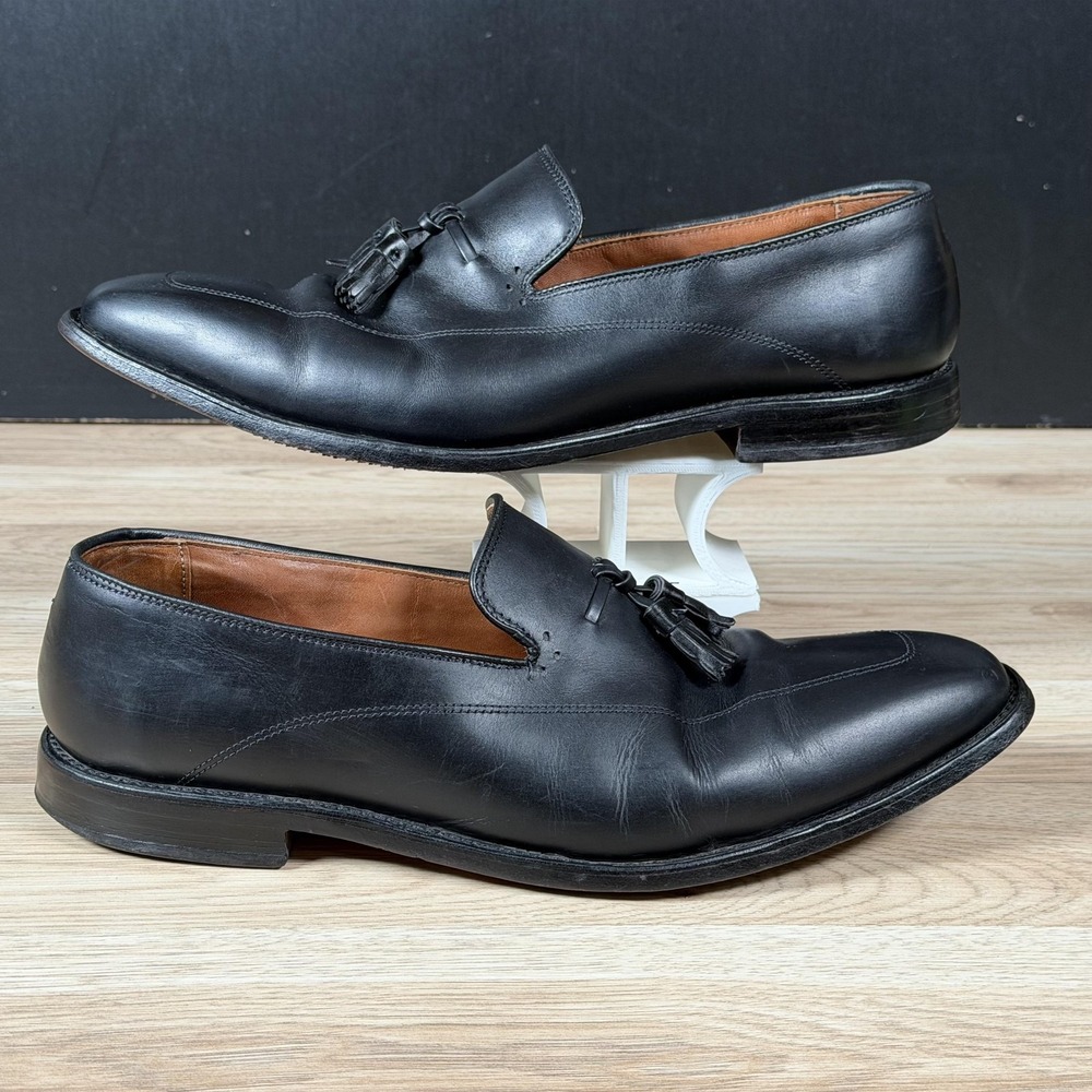 Allen Edmonds Claremont Tassel Loafers Mens Size 11.5 Black Leather Dress Shoes